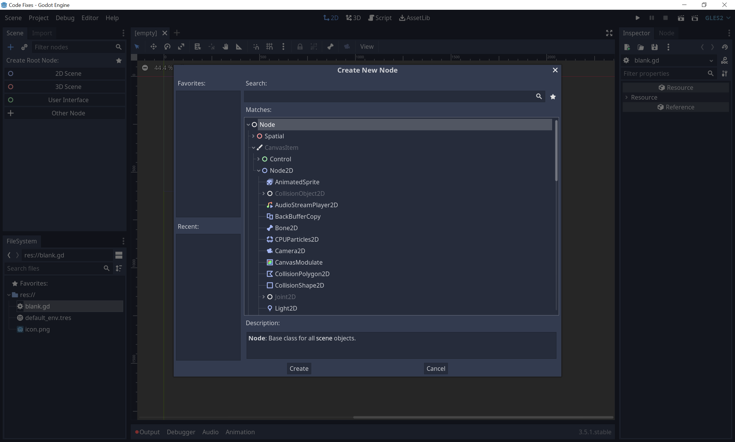 **Figure 9:** Since Godot bundles functions in nodes, it is enough to add nodes to extend the project. This improves the UX and speeds up the workflow.